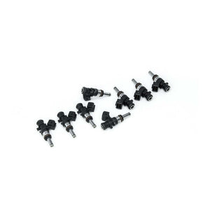 Deatschwerks Bosch EV14 Universal 40mm Compact Matched Set of 8 Injectors 750cc (Extended Nozzle) - 16MX-00-0750-8