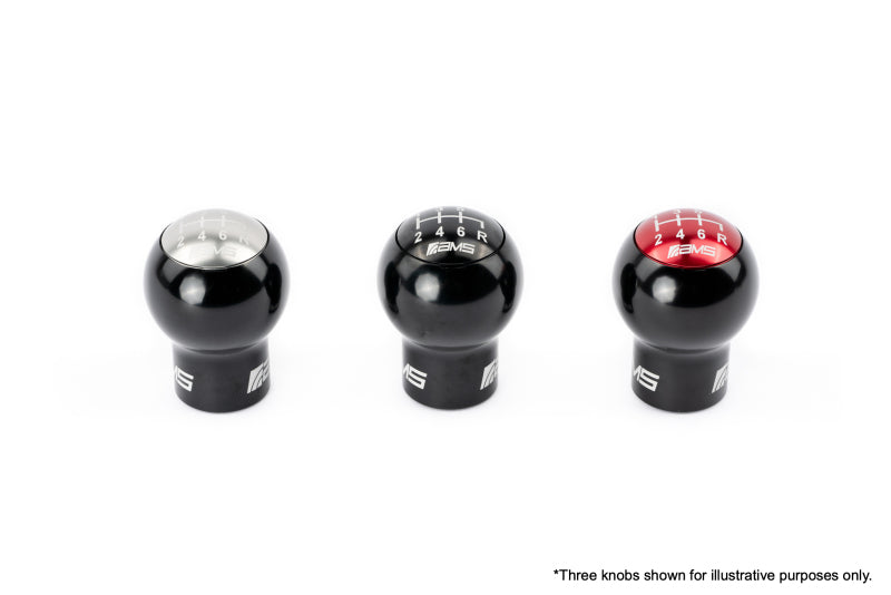 AMS Performance Subaru WRX/STi 6-Speed Billet Shift Knob (Incl Red, Black, & Gunmetal Cap) - AMS.50.06.0002-1