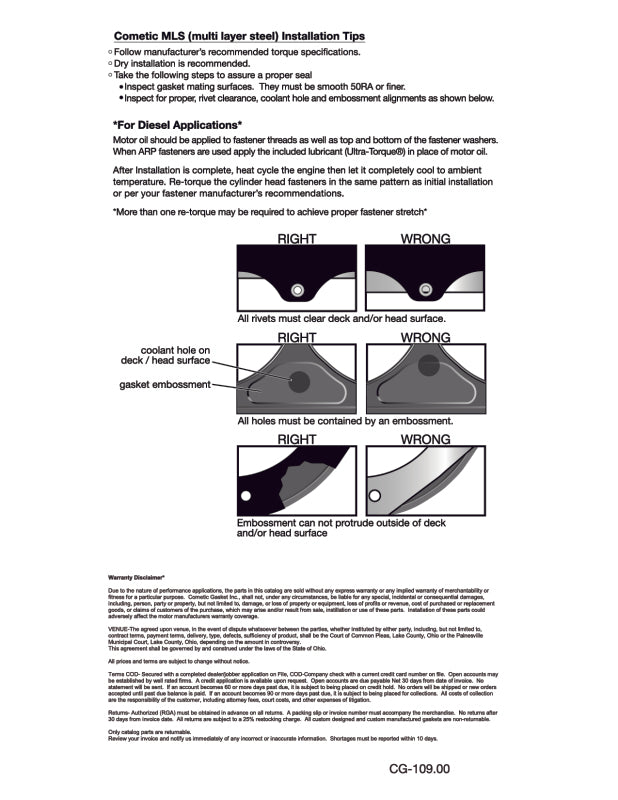 Cometic Street Pro 94-01 Honda DOHC B18C1 GS-R 85.00mm Bore .040 MLS Thickness Top End Kit - PRO2003T-850-040