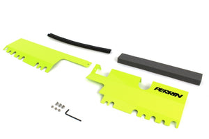 PERRIN 15-21 Subaru WRX/STI Radiator Shroud (With OEM Intake Scoop) - Neon Yellow - PSP-ENG-512-4NY
