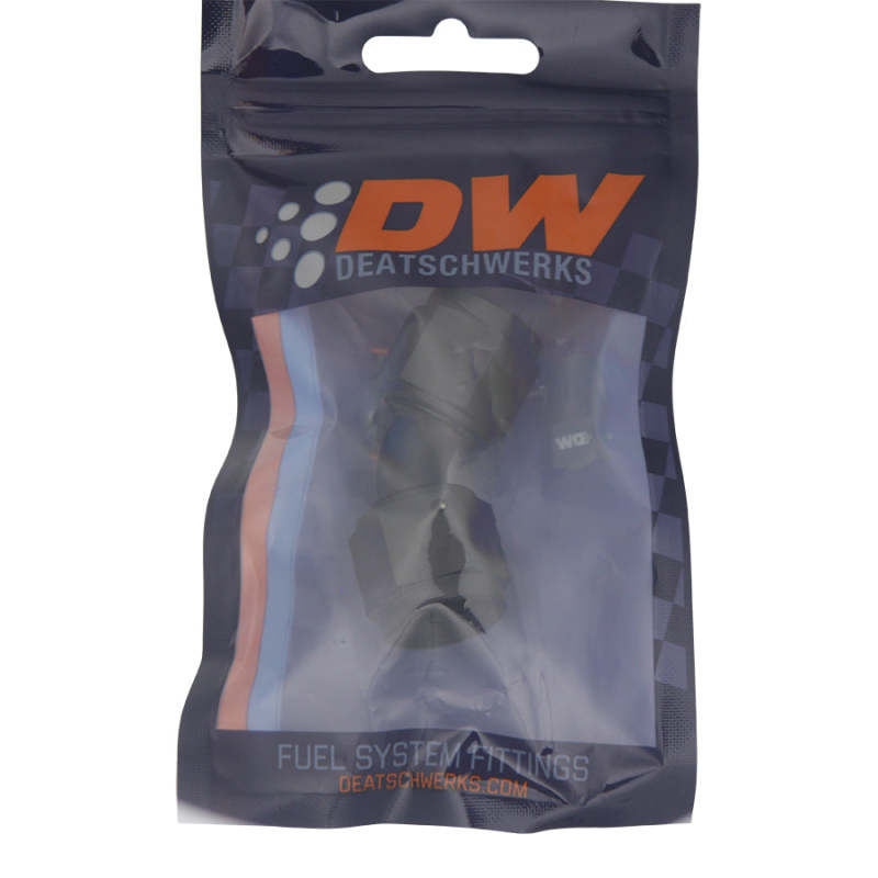 DeatschWerks 10AN Flare Female Swivel 45-Degree to 10AN Flare Female Swivel - Anodized Matte Black - 6-02-0214-B
