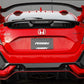 PERRIN 17-21 Honda Civic Si/Type R/Touring/Hatchback Tow Hook Kit Rear - Red - PHP-BDY-251RD