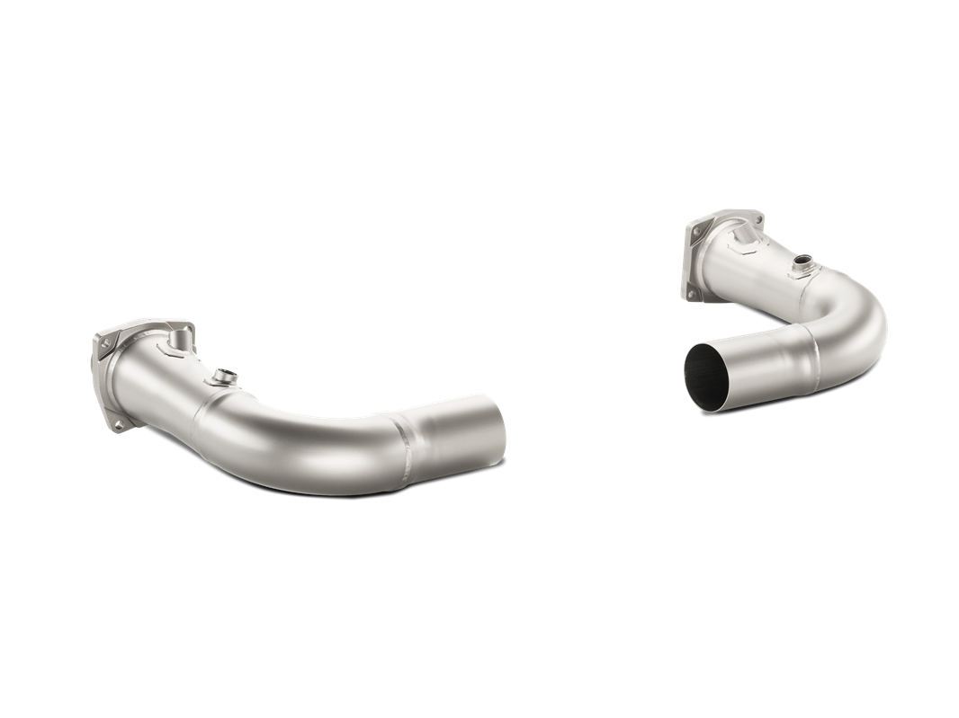Akrapovic Link-Pipe Set w/o Cat (Titanium) - Porsche 911 Turbo/Turbo S (991) 2015+ - L-PO991T/2 - Revzone