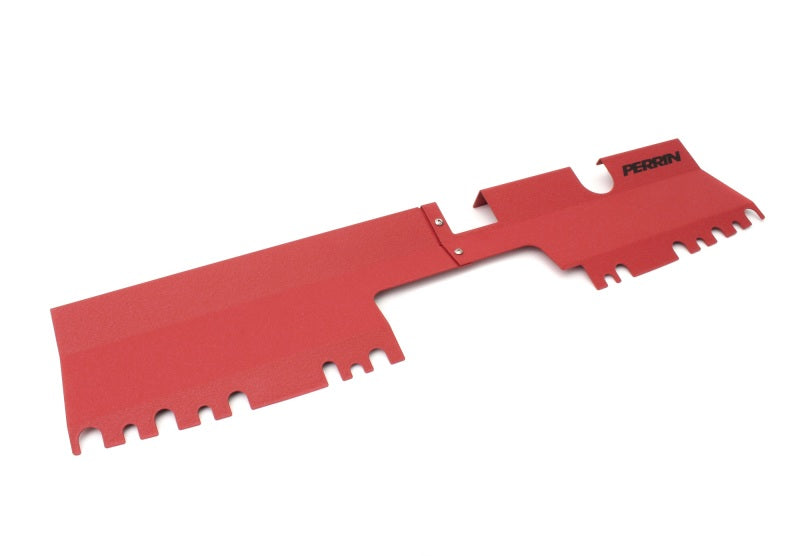 PERRIN 15-21 Subaru WRX/STI Radiator Shroud (Without OEM Intake Scoop) - Red - PSP-ENG-512-2RD