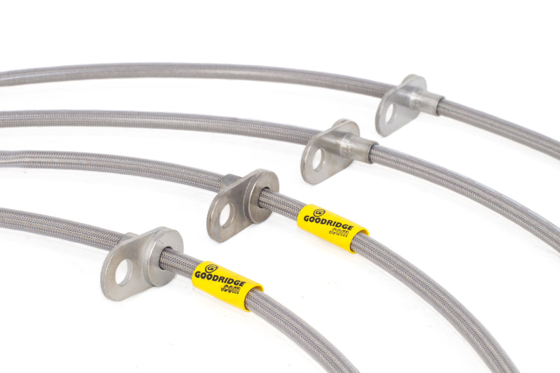 Goodridge 08-14 Subaru STi (w/Brembo Calipers) Stainless Steel Brake Line Kit - 24219