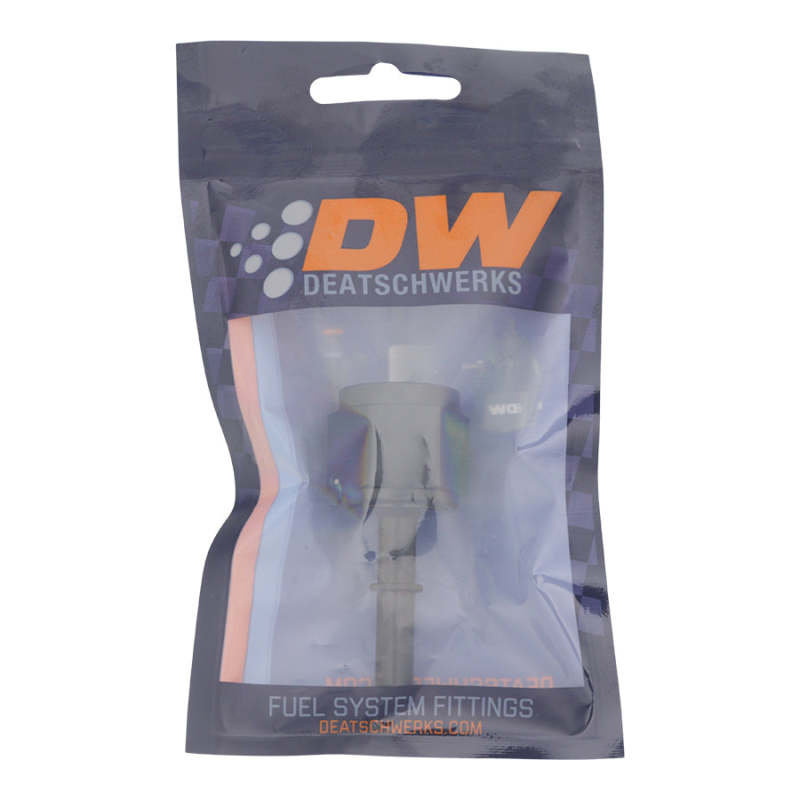 DeatschWerks 10AN Female Flare Swivel to 5/16in Male EFI Quick Disconnect - Anodized Matte Black - 6-02-0134-B