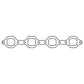 Cometic Ford 351 Windsor .060in HTS Exhaust Header Gasket Set - With Dart Heads - C15298HTS