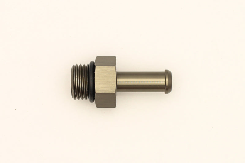 DeatschWerks 6AN ORB Male To 5/16in Barb Fitting (Single Barb - Incl O-Ring) - 6-02-0505
