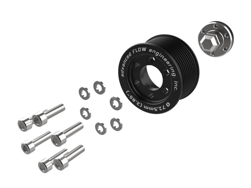 aFe 15-23 Dodge Challenger / 15-23 Dodge Charger SRT Hellcat 2.85in Supercharger Power Pulley Kit - 79-10007