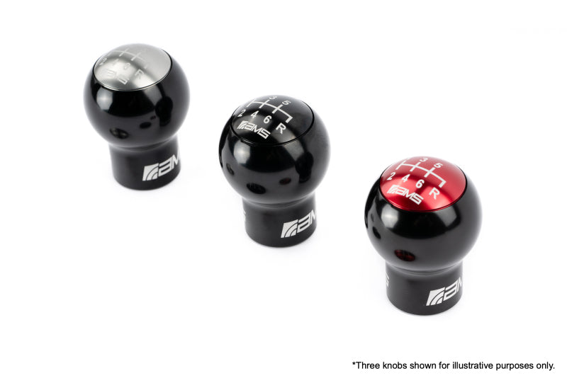 AMS Performance Subaru WRX/STi 6-Speed Billet Shift Knob (Incl Red, Black, & Gunmetal Cap) - AMS.50.06.0002-1