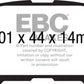 EBC 14+ Mazda 3 2.0 (Mexico Build) Yellowstuff Rear Brake Pads - DP42171R