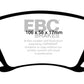 EBC 06-13 Audi A3 2.0 Turbo (Girling rear caliper) Ultimax2 Rear Brake Pads - UD1108