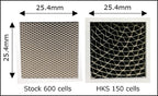 HKS Metal Catalyzer 150 cell metal core vs stock 600 cell ceramic - HKS - Revzone