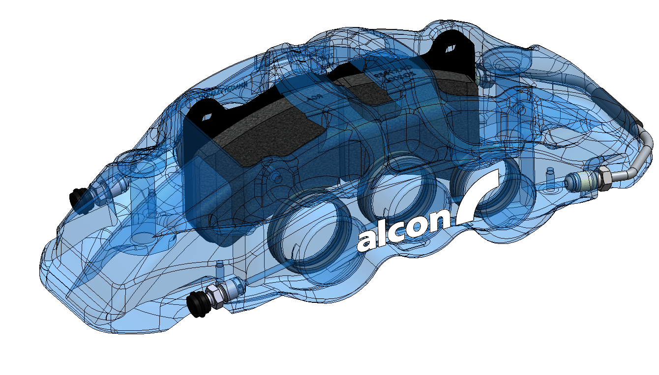 Alcon 6 Pot Car99 Billet Callipers Red 30.2/34.9/38.1mm Pair - Revzone