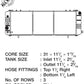 CSF 88-90 Cherokee (XJ) 4.0L w/o filler neck (3 ROW copper core)