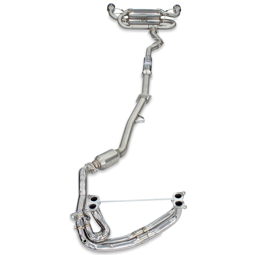 Invidia Q300 70mm Engine Back Exhaust w/PSR Unequal Headers - Subaru BRZ & Toyota 86 12-21, 22+ (6MT) - Revzone