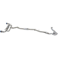 Invidia R400 70mm Engine Back Exhaust w/PSR Unequal Headers - Rolled Polished Stainless Tips - Subaru BRZ & Toyota - Revzone