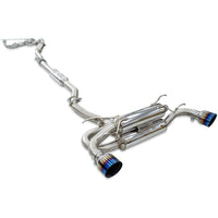 Invidia R400 70mm Engine Back Exhaust w/PSR Unequal Headers - Rolled Polished Stainless Tips - Subaru BRZ & Toyota - Revzone