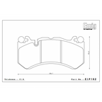 Endless MX72 Front Brake Pads - Mercedes Benz C63 W205 - Revzone