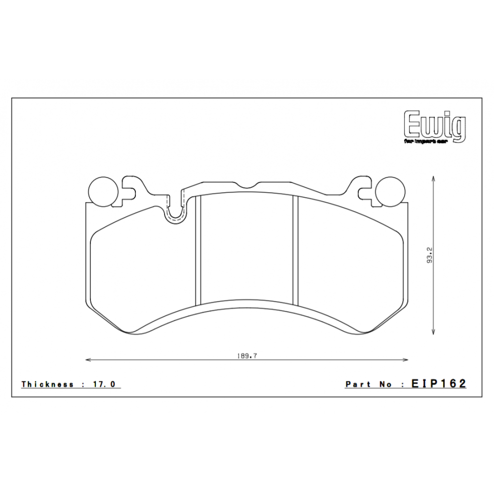 Endless MX72 Front Brake Pads - Mercedes Benz C63 W205 - Revzone
