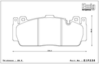 Endless MX72 Brake pads - BMW M2 F87 Front (M-Sport package, 400mm disc)