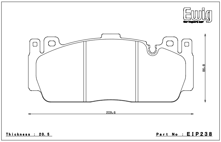 Endless MX72 Brake pads - BMW M2 F87 Front (M-Sport package, 400mm disc)