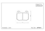 Endless MX72 rear pad EP291 - Subaru WRX STI / Toyota 86