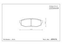 Endless ME20 rear pad EP472 - Toyota GR86 / 86