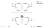 Endless ME20 rear pad EP524 - Honda Civic Type R FK8 / FL5
