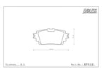 Endless SSS rear pad EP532 - Toyota Alphard / Vellfire 40 Series