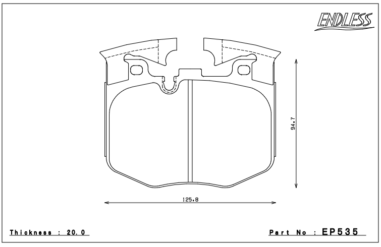 Endless MX72 Front Brake Pads - Toyota GR Supra A90 Mk5 - Revzone