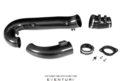 Eventuri Black Carbon MAF-TUBE and silicone hose - Honda FK2