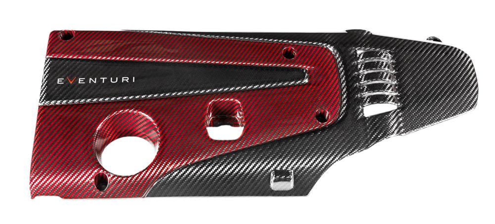 Eventuri FK8 and FK2 Engine Cover Red and Black - Revzone