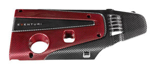 Eventuri FK8 and FK2 Engine Cover Red and Black
