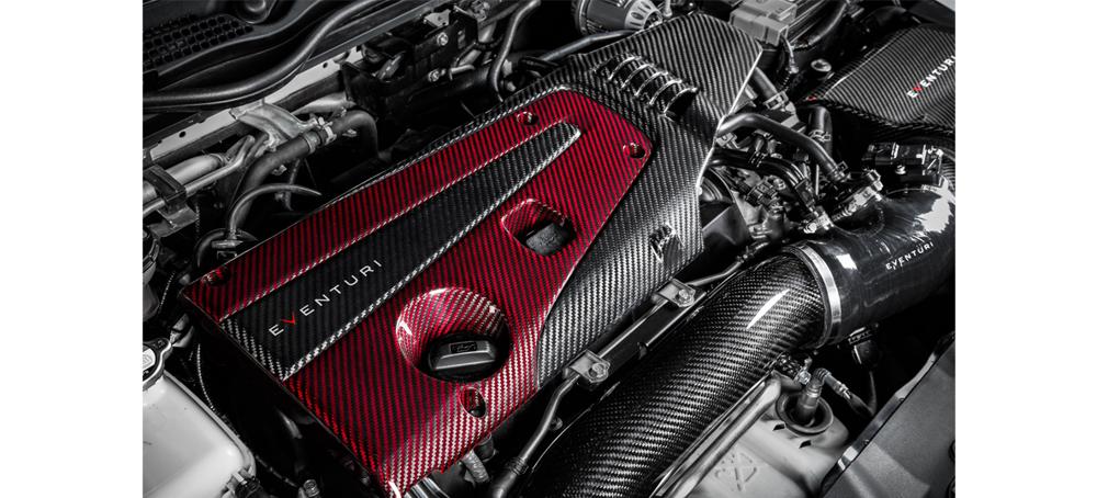 Eventuri FK8 and FK2 Engine Cover Red and Black - Revzone