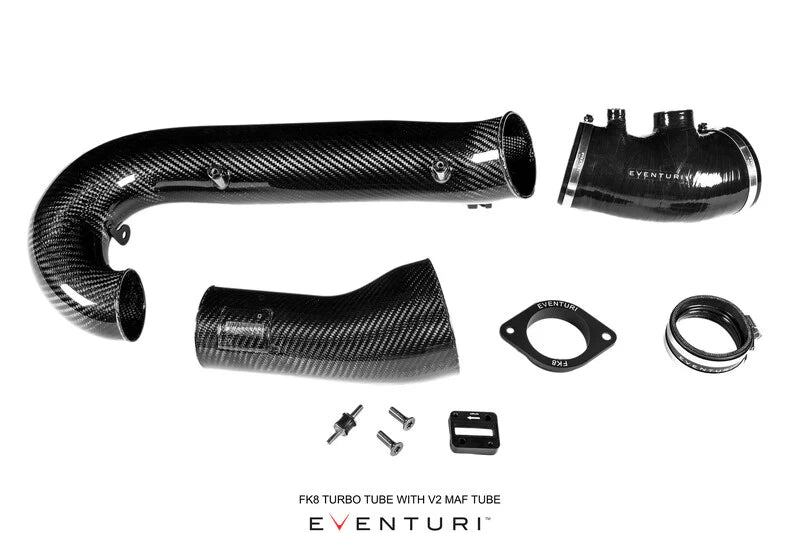 Eventuri Carbon V2 MAF Tube and Silicon Set - Honda Civic Type R FK8 - Revzone