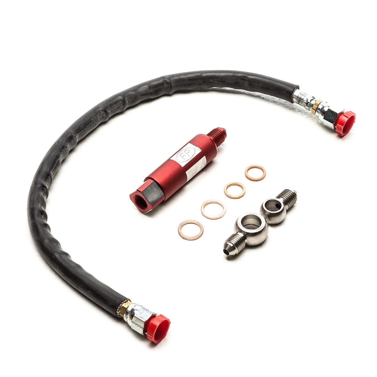 Cobb Tuning FP High Flow Oil Supply Line w/Inline Filter - Mitsubishi Evo X - Revzone