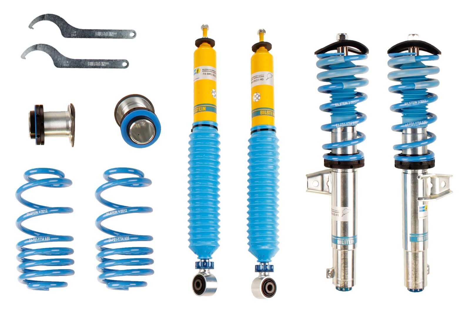 Bilstein B16 Coilover Kit - AUDI A3 8P/S3/RS3/SKODA OCTAVIA MK 2 (1Z)/'RS' 1Z/VW GOLF 5/JETTA A5 + A6/PASSAT B6/B7 - Revzone