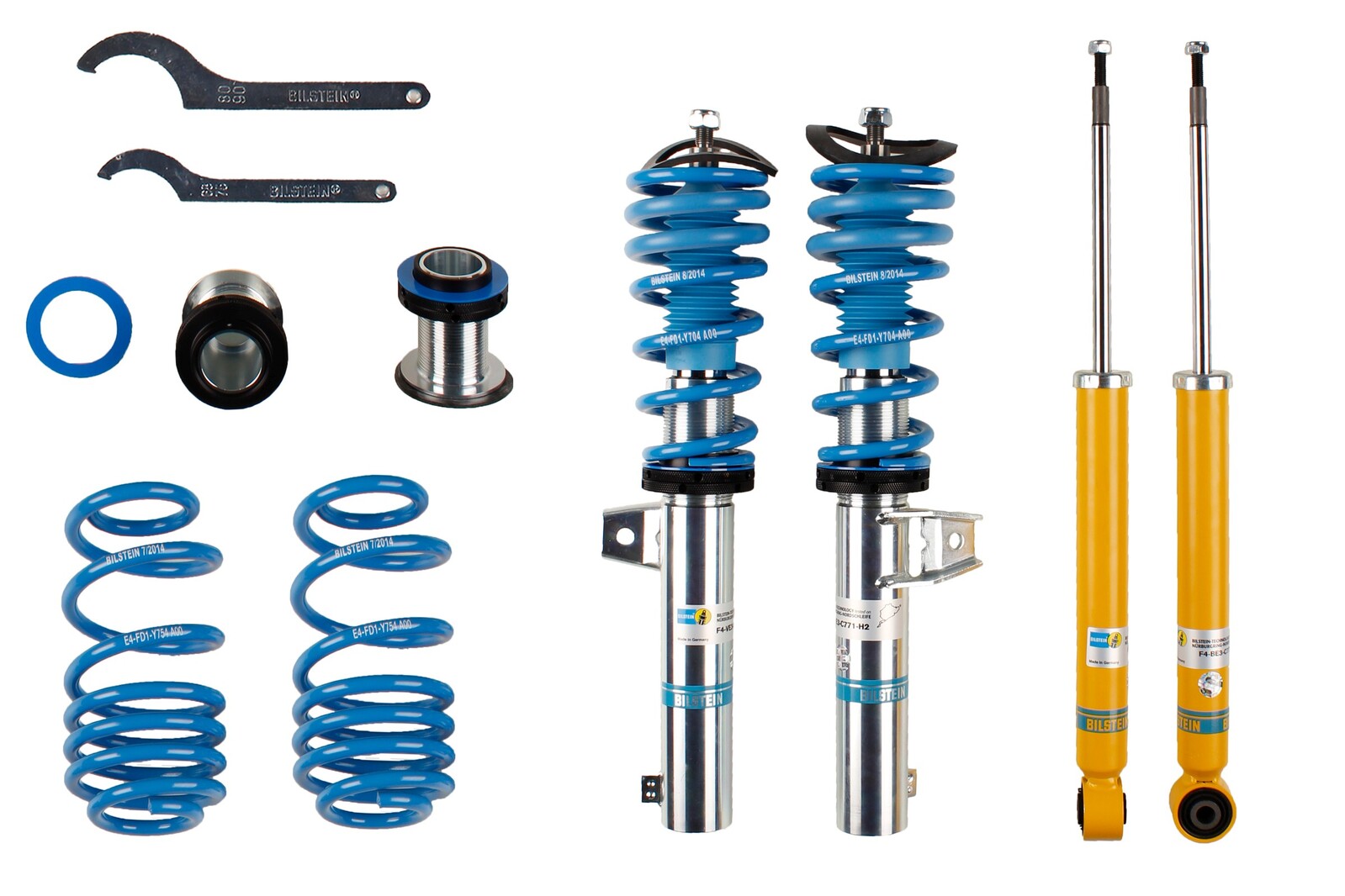 Bilstein B14 Coilover Kit - AUDI A3 8P/S3/RS3/SKODA OCTAVIA MK 2 (1Z)/'RS' 1Z/VW GOLF 5/JETTA A5 + A6/PASSAT B6/B7 - Revzone