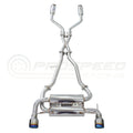 Invidia Gemini Cat Cack Exhaust - Rolled Titanium Blue Tips - Nissan 350Z Z33 02-09 - Revzone