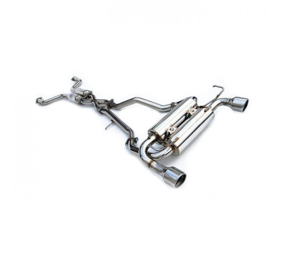 Invidia Gemini Cat Cack Exhaust - Rolled Polished Stainless Tips - Nissan 350Z Z33 02-09 - Revzone