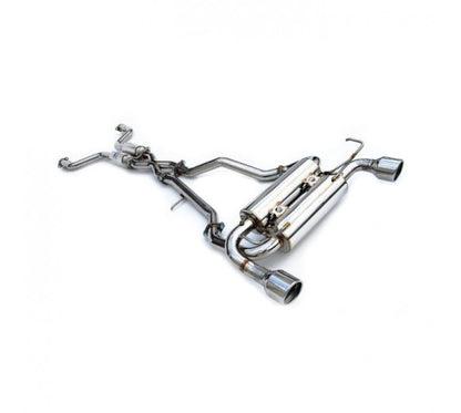 Invidia Gemini Cat Cack Exhaust - Rolled Polished Stainless Tips - Nissan 350Z Z33 02-09