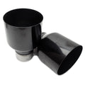 Invidia Q300 Cat Back Exhaust - Straight Cut Black Stainless Tips - Mitsubishi Evo X CZ4A - Revzone