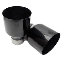 Invidia Q300 Cat Back Exhaust - Straight Cut Black Stainless Tips - Mitsubishi Evo X CZ4A - Revzone
