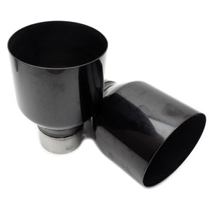 Invidia N1 Cat Back Exhaust Non Resonated - Straight Cut Black Stainless Tips - Subaru WRX/STI GD 01-07