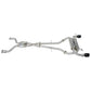 Invidia Gemini Cat Cack Exhaust - Straight Cut Black Stainless Tips - Nissan 350Z Z33 02-09