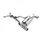 Invidia Gemini Cat Cack Exhaust - Straight Cut Polished Stainless Tips - Nissan 350Z Z33 02-09