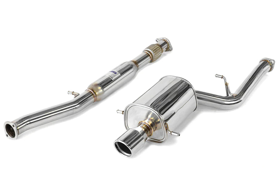 Invidia Q300 Cat Back Exhaust - Rolled Polished Stainless Tips - Subaru WRX/STI GD 01-07