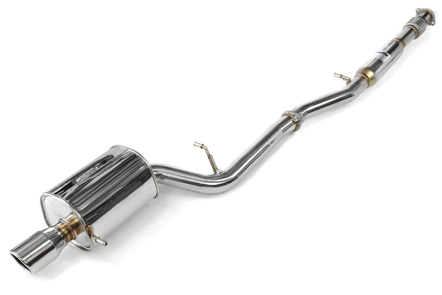 Invidia Q300 Cat Back Exhaust - Rolled Titanium Blue Tips - Subaru WRX/STI GD 01-07 - Revzone
