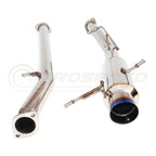Invidia N1 Cat Back Exhaust Non Resonated - Straight Cut Black Stainless Tips - Subaru WRX/STI GD 01-07 - Revzone